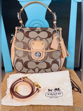 Coach Willis Legacy lining 70th Anniversary with dust bag